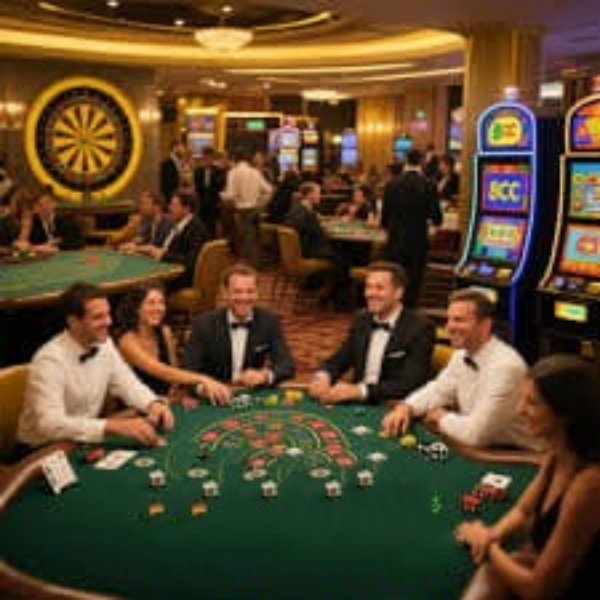 permainan slot desktop site layout showing left-side menu, central live-dealer video stream, and right-side betting controls
