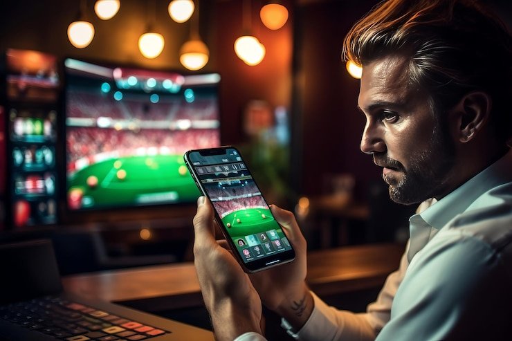 Wolf Gold live-dealer table on permainan slot mobile app showing multi-angle camera feeds and betting overlay